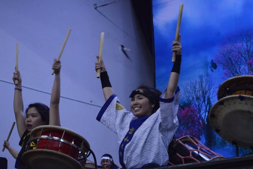 Apresentação do grupo de Taiko